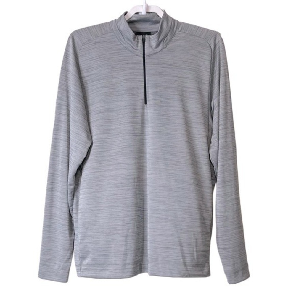 NWT Galvin Green Men's Dixon Insulating Mid Layer Half Zip Sweater Lt Gray Sz XL